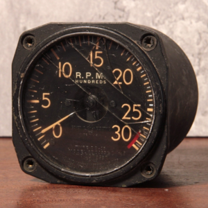 WWII Era Aircraft Instrument, Tachometer (Engine RPM), General Electric DO–35 - 1940s - World War II Free Shipping Eastbay
