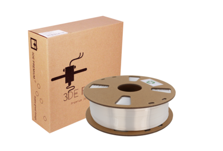 3DE Premium - PLA Silky - White - 1.75mm - 1kg Free Shipping Official
