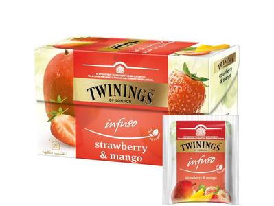 Twinings Infuso Strawberry and Mango 20pc Free Shipping 100% Original