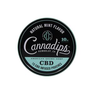 Cannadips 150mg CBD Snus Pouches - Natural Mint Discount Pay With Visa