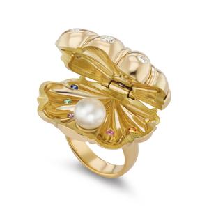 Large Clam Shell Ring Sale 2025 Unisex