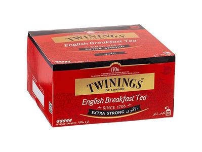 Twinings English Breakfast Extra Strong Black Tea 50 Tea Bags Discount Hot Sale