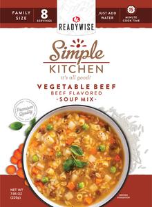 VEGETABLE BEEF Flavored - Soup Mix - 6 Ct Case - 8 Servings Pices For Sale