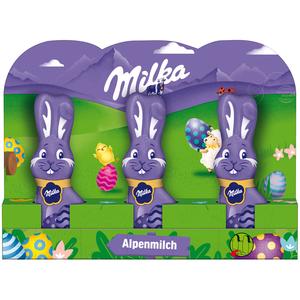 Milka Chocolate Easter Bunny, Alpine Milk, (3 x 15g) Pices Online