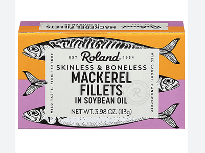Mackerel Fillets Skinless & Boneless in Soybean Oil (Roland) 4 oz Buy Cheap Limited Edition