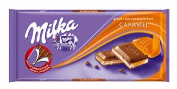 Milka Chocolate with Caramel and Milk Cream, 100g Cheap Sale Marketable