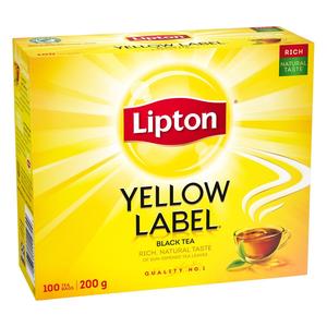 Lipton Yellow Label Tea Leaves, 100 Tea Bags, 200g Outlet Cheap Pice
