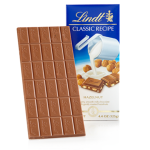 Lindt Milk Chocolate with Hazelnuts, 4.4oz(125g) Tumblr Cheap Pice
