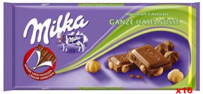 Milka Milk Chocolate-Whole Hazelnuts, CASE (17 x 100g) Buy Cheap With Mastercard