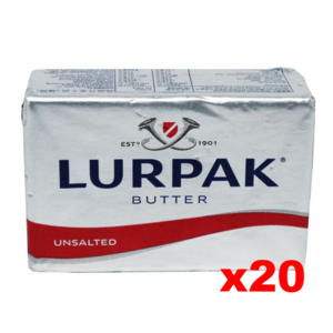 Lurpak Danish Unsalted Butter (CASE) (20 x 8 oz) High Quality For Sale