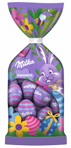 Milka Easter Eggs Alpine Milk, 100g Bag Free Shipping 2025 Unisex