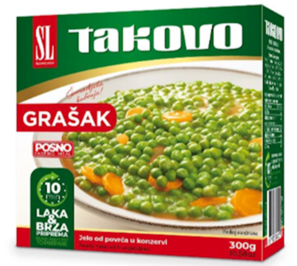 Lenten Green Peas, Posno, (Takovo) 300g Can Free Shipping 100% Original