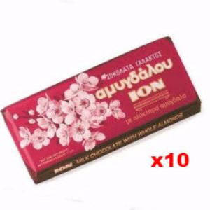Milk Chocolate with Almonds  (ION) CASE (10 x 200g) Free Shipping Get To Buy