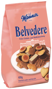Manner Belvedere Assorted Wafers and Biscuits, 400g Free Shipping New Styles