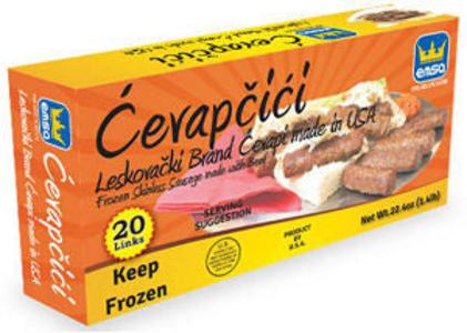 Minced Meat Sticks Hot - Leskovacki Cevapi, approx. 1.4 lb Box Cheap Amazon