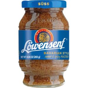 Lowensenf Bavarian Style Sweet Mustard, 10.2 oz (290g) Jar Clearance Pirce Sale