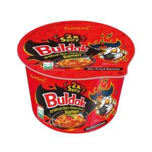 SamYang Fire Noodles: 2x Extreme Hot Chicken Ramen Noodles Bowl 105 g Fast Delivery Cheap Online