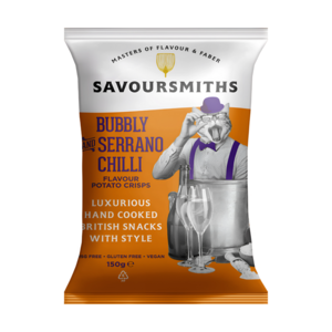 SAVOURSMITHS Bubbly & Serrano Chilli Potato Crisps 150 g Buy Cheap Deals
