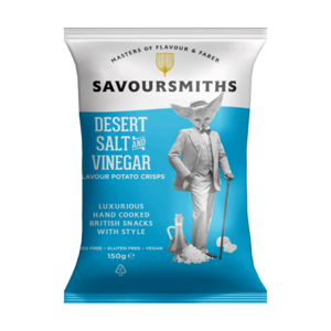 SAVOURSMITHS Desert Salt & Vinegar Potato Crisps 150 g Cheap Sale Finishline