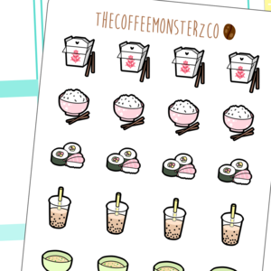 Asian Food Doodles Pt.1 Deals Cheap Online