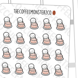 Birthday Cake Emotis Icon Sale Genuine