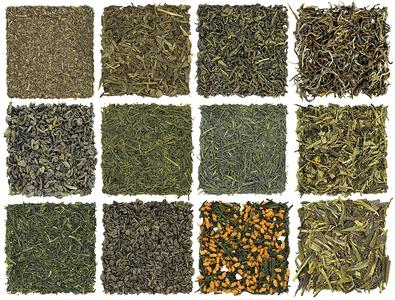 Loose Leaf Green Tea Sampler (12-Tea Variety Set) Free Shipping Low Cost