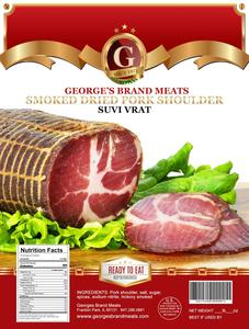Smoked Dried Pork Shoulder, Suvi Vrat, (George's) approx. 1.3-1.6 lb Cheap Sale Genuine