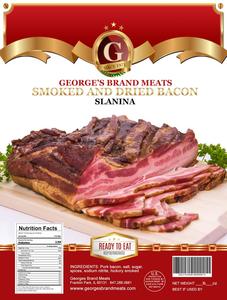 Smoked Bacon, Slanina (George's) approx. 1.2-1.4 lb Online Cheap Quality