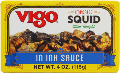 Squid in Ink Sauce (Vigo) 4 oz Free Shipping Real