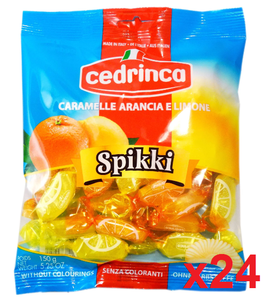 Spikki Orange & Lemon Hard Candies (Cedrinca) CASE (24 x 5.25 oz (150 g)) Cheap In China