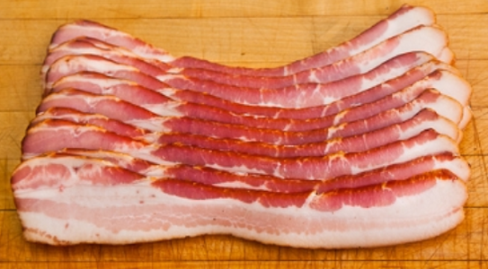 Smoked Pork Bacon, Sliced, approx. 1.1 lb Supply