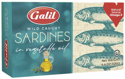 Sardines in Vegetable Oil (Galil) 4.4 oz Free Shipping For Sale