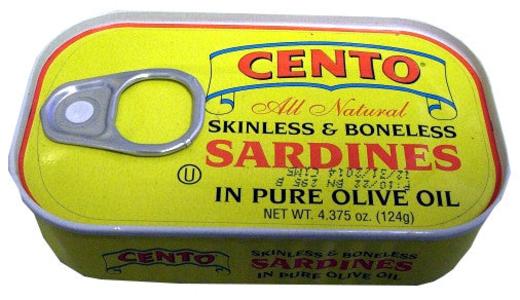 Sardines, Skinless and Boneless in Olive Oil (Cento) 124g (4.375 oz) Sale Footlocker Finishline