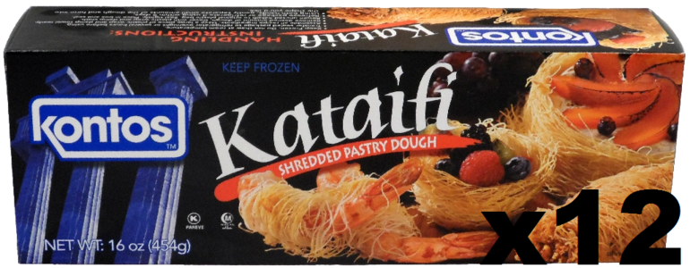 Shredded Fillo (Phyllo) Dough Kataifi (Kontos) CASE (12 x 1lb) Lowest Pice