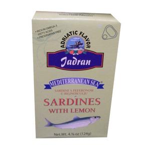 Sardines with Lemon (Mediterranean Sea) 124g Cheap 100% Authentic