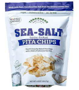 Sea Salt Twice-Baked Pita Chips (Terranean) 6.5 oz (184.27g) Clearance Footlocker Finishline