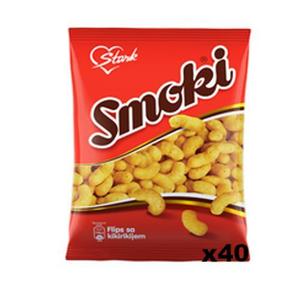 Smoki Peanut Flavored Snacks, CASE, 40x50g Outlet For You