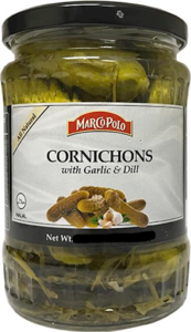 Baby Dill Pickles with Garlic - Cornichons (Marco Polo) 19.4 oz Discount Low Shipping Fee
