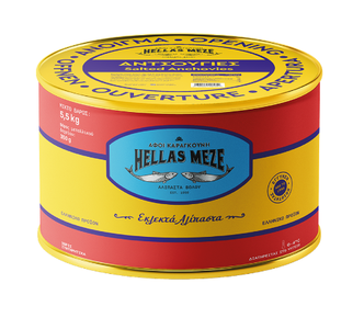 Anchovies in Sea Salt (Hellas Meze) 5.5 KG TIN Cost Cheap Pice