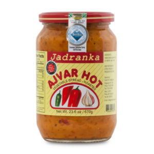 Ajvar Hot (Jadranka) 670g (23.6 oz) Professional Cheap Pice
