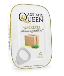 Adriatic Queen SKUSA- Mackerel Fillets in Vegetable Oil, 105g Outlet Popular