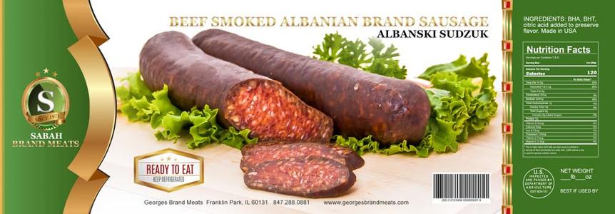 Albanaski Sudzuk, Beef Sausage (Sabah Brand) approx. 1.0 lb Clearance 2025 Unisex
