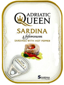 Adriatic Queen Sardines with Hot Pepper in Vegetable Oil, 105g Cheap Excellent