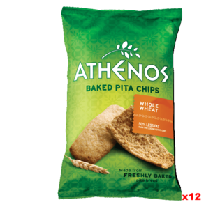 Baked Pita Chips, Whole Wheat (Athenos) CASE (12 x 9 oz) Buy Cheap Limited Edition