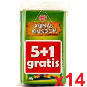 Animal Kingdom Milk Chocolate with sticker, CASE, 14 x (6x15g) 84 Pcs Clearance Ebay