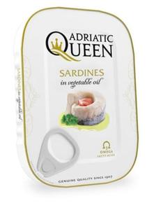 Adriatic Queen Sardines in Vegetable Oil, 105g Cheap Low Cost