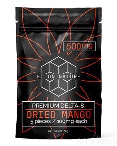 Hi On Nature 500mg Delta 8 Dried Mango Fruit Exclusive Online