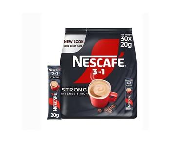 Nescafe 3-In-1 Strong Intense And Rich Instant Coffee Mix 20g Pack of 30 Very Cheap