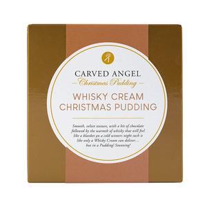 The Carved Angel Whisky Cream Christmas Pudding Free Shipping Deals