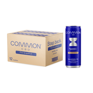 12 x COMMON 20mg CBD Pink Grapefruit Sparkling Drink - 330ml Cheap With Mastercard